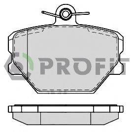 Комплект тормозных колодок, дисковый тормоз PROFIT 5000-1162