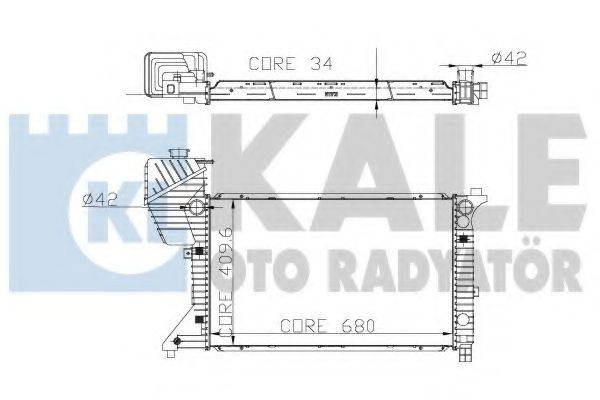 Радиатор, охлаждение двигателя KALE OTO RADYATOR 330300
