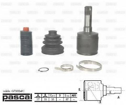 Шарнірний комплект, приводний вал PASCAL G7X024PC