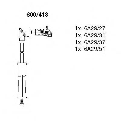 Комплект проводов зажигания BREMI 600/413