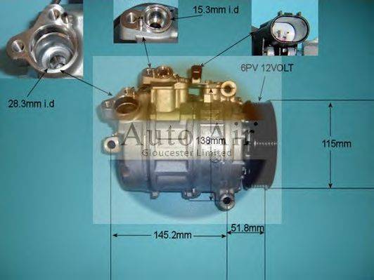 Компресор, кондиціонер AUTO AIR GLOUCESTER 14-9151 Компресор, кондиціонер AUTO AIR GLOUCESTER 14-9151