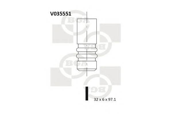 Впускний клапан BGA V035551