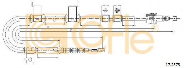 Трос, стояночная тормозная система COFLE 17.2575
