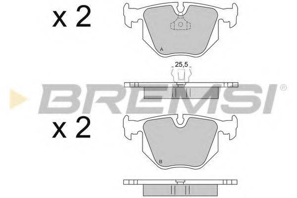 BREMSI BP2652 Комплект тормозных колодок, дисковый тормоз