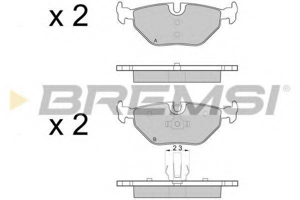 BREMSI BP3051 Комплект тормозных колодок, дисковый тормоз