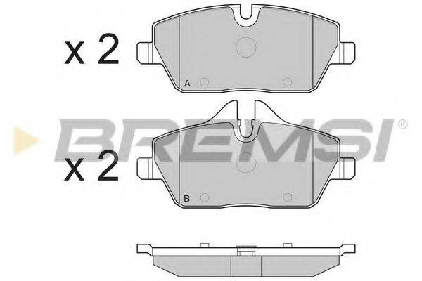 BREMSI BP3195 Комплект тормозных колодок, дисковый тормоз