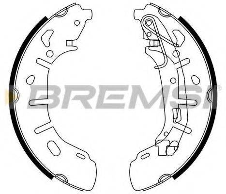 Комплект тормозных колодок BREMSI GF0148