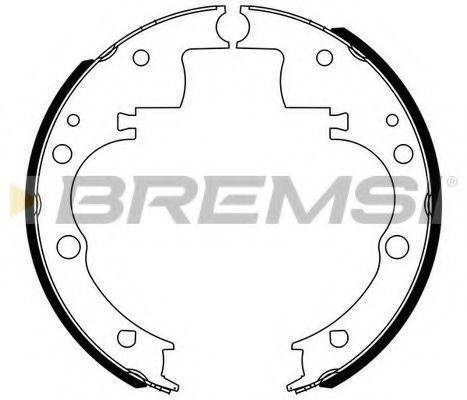 Комплект тормозных колодок BREMSI GF0166