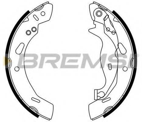 Комплект тормозных колодок BREMSI GF0249