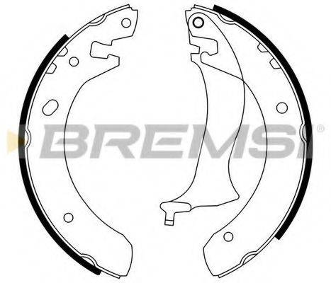 Комплект тормозных колодок BREMSI GF0436