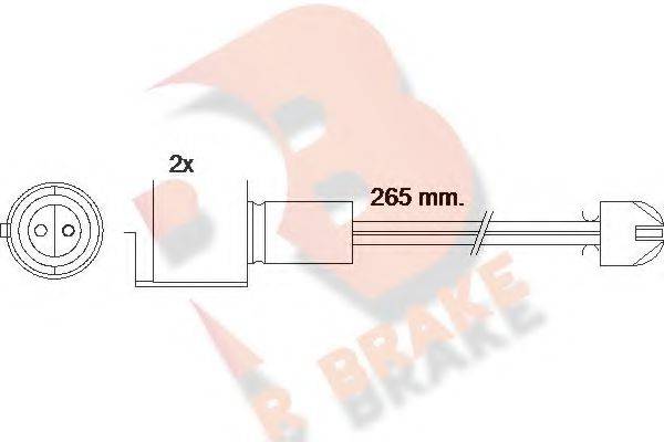 Сигналізатор, знос гальмівних колодок R BRAKE 610089RB