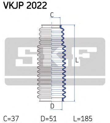 SKF VKJP2022 Комплект пильника, рульове управління