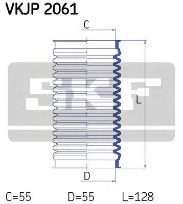 SKF VKJP2061 Комплект пильника, рульове управління