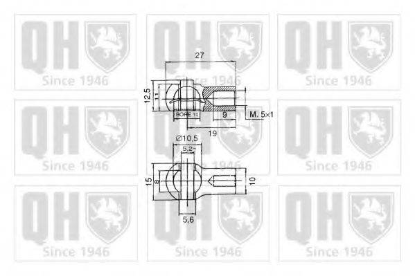 QUINTON HAZELL QTS128504 Газова пружина, кришка багажника