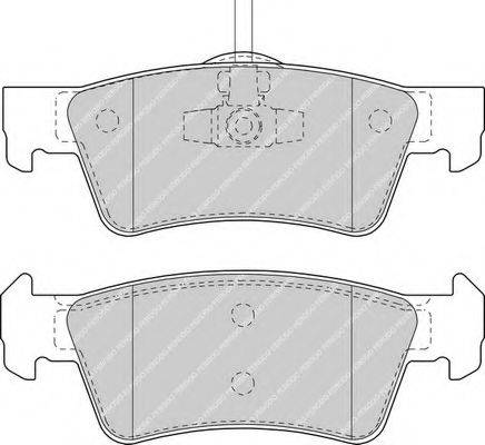 Комплект тормозных колодок, дисковый тормоз FERODO FDB1460