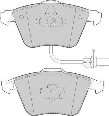 Комплект тормозных колодок, дисковый тормоз FERODO FDB1629