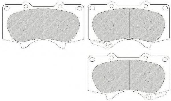 Комплект тормозных колодок, дисковый тормоз FERODO FDB1698