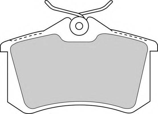 Комплект тормозных колодок, дисковый тормоз FERODO FDB1788