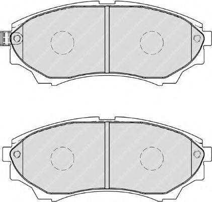 Комплект тормозных колодок, дисковый тормоз FERODO FDB1817