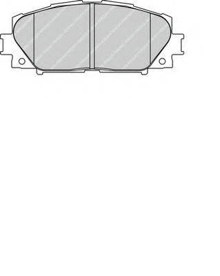 Комплект гальмівних колодок, дискове гальмо FERODO FDB1829