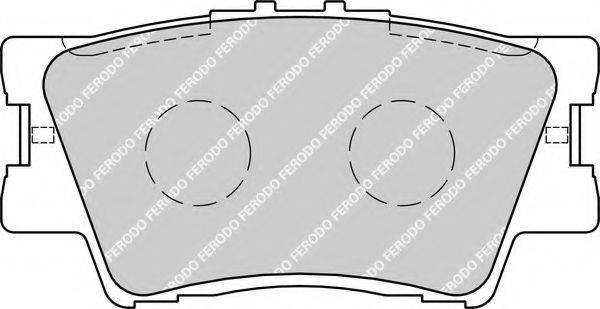 Комплект тормозных колодок, дисковый тормоз FERODO FDB1892