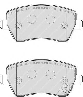 Комплект тормозных колодок, дисковый тормоз FERODO FDB4069
