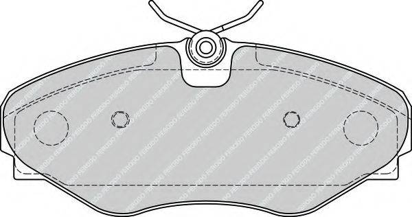 Комплект тормозных колодок, дисковый тормоз FERODO FDB4176