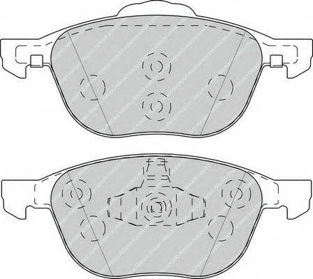 Комплект гальмівних колодок, дискове гальмо FERODO FDB4319