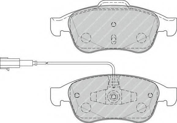 Комплект тормозных колодок, дисковый тормоз FERODO FDB4331