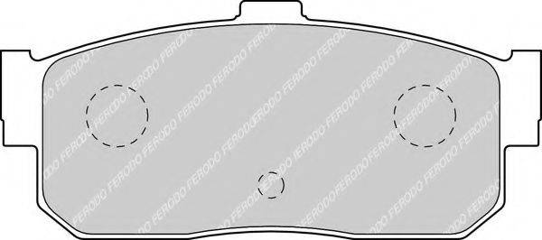Комплект тормозных колодок, дисковый тормоз FERODO FDB796