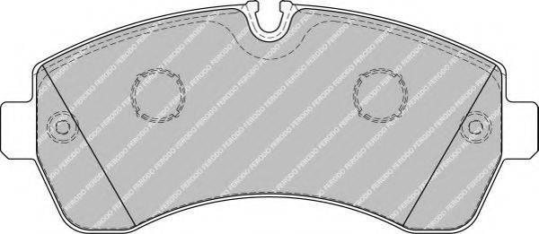 Комплект тормозных колодок, дисковый тормоз FERODO FVR1777