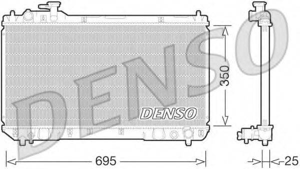 Радиатор, охлаждение двигателя DENSO DRM50062