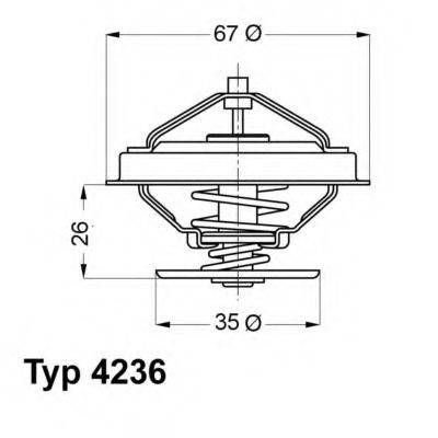 WAHLER 423692D Термостат, що охолоджує рідину