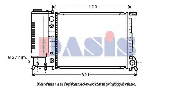 AKS DASIS 050860N Радіатор, охолодження двигуна