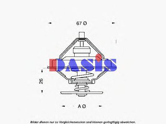 AKS DASIS 751929N Термостат, що охолоджує рідину