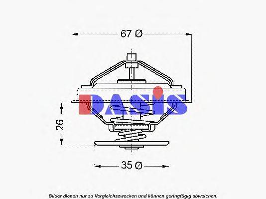 AKS DASIS 751932N Термостат, що охолоджує рідину