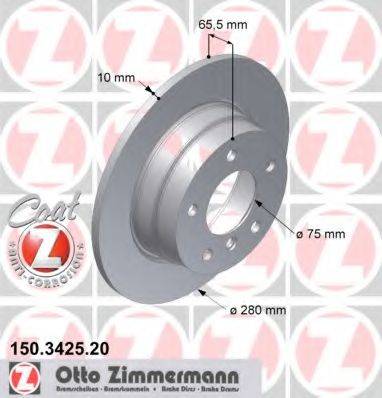 Тормозной диск ZIMMERMANN 150.3425.20