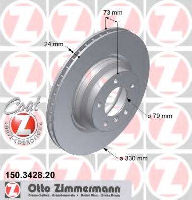 Тормозной диск ZIMMERMANN 150.3428.20