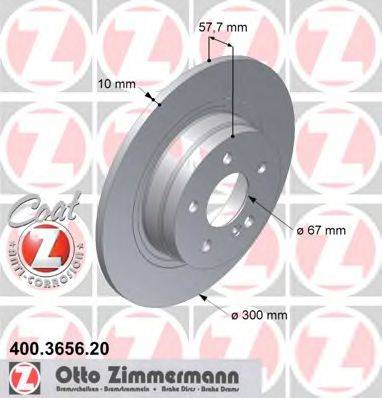 Тормозной диск ZIMMERMANN 400.3656.20