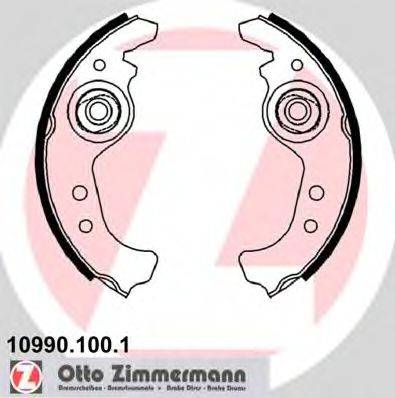 Комплект гальмівних колодок ZIMMERMANN 10990.100.1