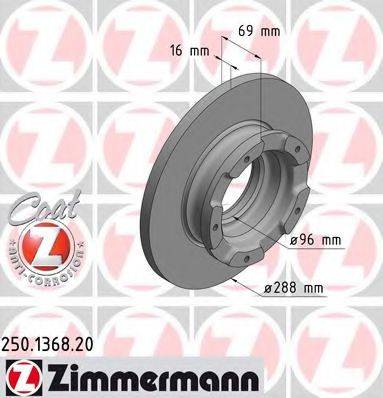 Тормозной диск ZIMMERMANN 250.1368.20
