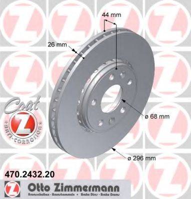 Тормозной диск ZIMMERMANN 470.2432.20