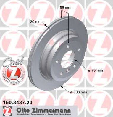 Тормозной диск ZIMMERMANN 150.3437.20