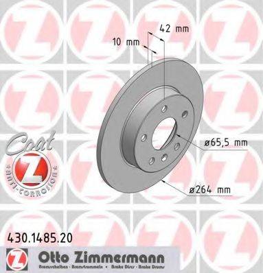 гальмівний диск ZIMMERMANN 430.1485.20