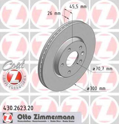 гальмівний диск ZIMMERMANN 430.2623.20