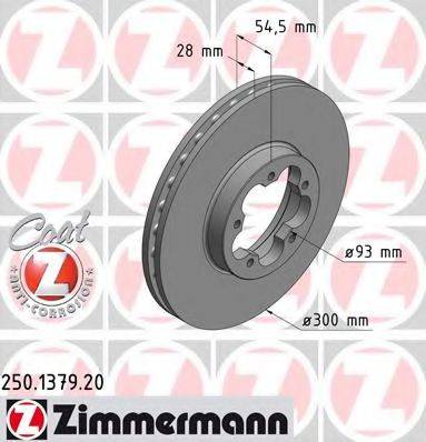 Тормозной диск ZIMMERMANN 250.1379.20