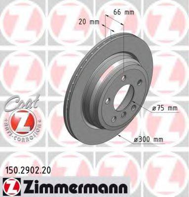 Тормозной диск ZIMMERMANN 150.2902.20