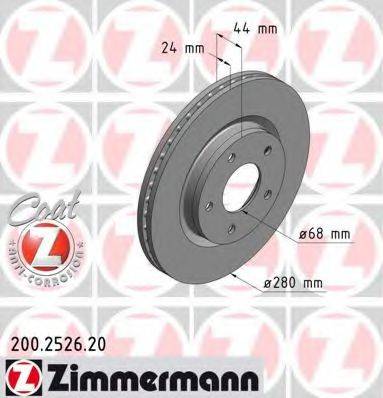 Тормозной диск ZIMMERMANN 200.2526.20