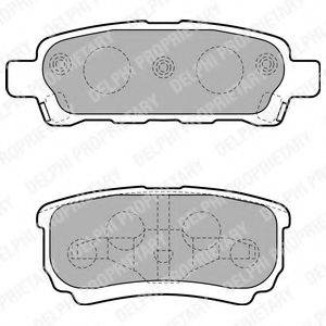 Комплект тормозных колодок, дисковый тормоз DELPHI LP1852