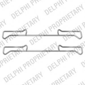 Комплектуючі, колодки дискового гальма DELPHI LX0436